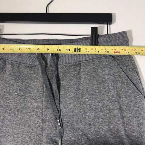 Bebe Sweatsuit Womens L Gray Sequins Rhinestones Logo Hoodie Joggers Lounge Y2K - Picture 9 of 11